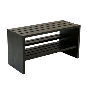 Dune Bridge Shoe Storage Bench - Black