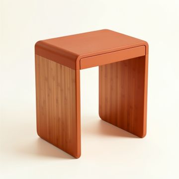 Dawn Falls Side Table - Terracotta (synthetic illustration; no displayed measurements)
