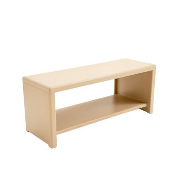 Cove Bend Narrow Outdoor Storage Bench - Beige (synthetic illustration; no displayed measurements)