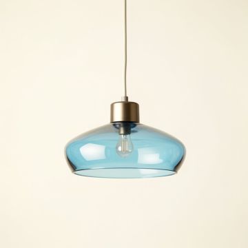 Spruce Dale Pendant Light Suspended From One Plain Cable - Blue (synthetic illustration; no displayed measurements)