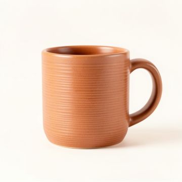Clay Bridge Ceramic Mug - Terracotta (synthetic illustration; no displayed measurements)