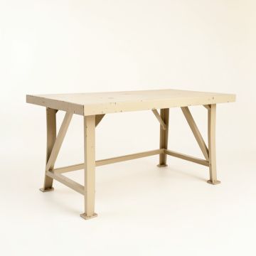 Meadow Edge Empty Workshop Workbench - Beige (synthetic illustration; no displayed measurements)