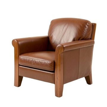 29 '' Wide Genuine Leather Armchair