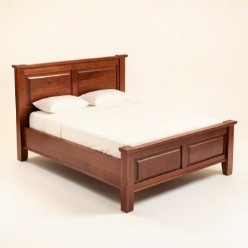 Mclane Solid Wood Standard Bed (synthetic illustration; no displayed measurements)