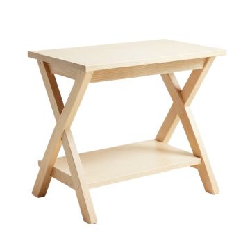 Slate Bridge Side Table - Ivory
