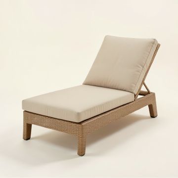 Annoeska Outdoor Reclining Chaise Lounge With Cushion (synthetic illustration; no displayed measurements)