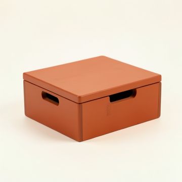 Heath Arc Low Toy Storage Unit - Terracotta (synthetic illustration; no displayed measurements)