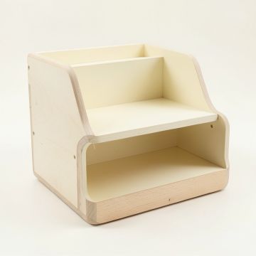 Heath Bend Empty Mug-Storage Cabinet Insert - Cream (synthetic illustration; no displayed measurements)