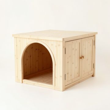 Cedar Crest Empty Furniture-Style Litter Enclosure - Ivory (synthetic illustration; no displayed measurements)
