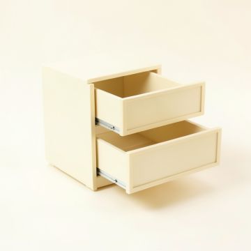 Briar Edge Small-Parts Storage Drawer Cabinet - Cream (synthetic illustration; no displayed measurements)
