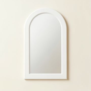 Vale Canyon Framed Wall Mirror - White (synthetic illustration; no displayed measurements)