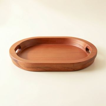 Pine Bridge Serving Tray - Terracotta (synthetic illustration; no displayed measurements)