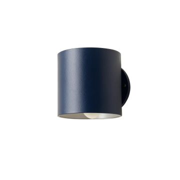 Slate Canyon Wall Sconce Mounted On A Plain Wall - Navy