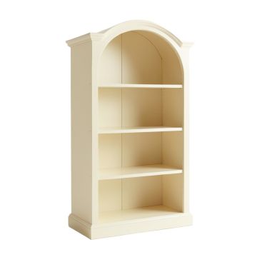 Dawn Crest Freestanding Bookcase - Cream