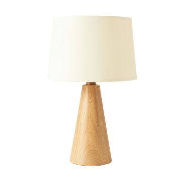 Rowan Brook Table Lamp With A Plain Fabric Shade - Cream