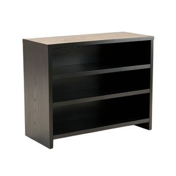 Olive Arc Low Bookcase - Black