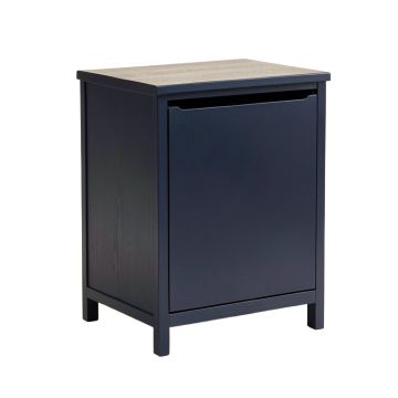 Flint Crossing Freestanding Pull-Out Hamper Cabinet - Navy