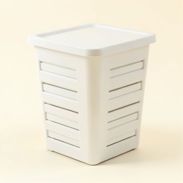 Harbor Branch Closed Garden Compost Bin - White (synthetic illustration; no displayed measurements)