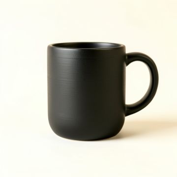 Lake Bridge Ceramic Mug - Black (synthetic illustration; no displayed measurements)