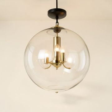 Shaded Globe Chandelier (synthetic illustration; no displayed measurements)
