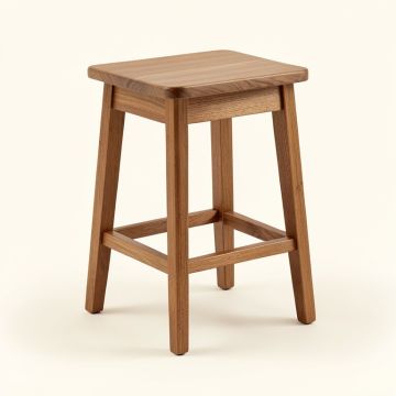 Antrim Solid Wood 24 '' Counter Stool (synthetic illustration; no displayed measurements)
