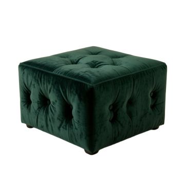 Leni 33 '' Wide Velvet Tufted Square Cocktail Ottoman