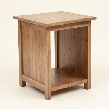 Arine Solid Wood End Table With Storage (synthetic illustration; no displayed measurements)