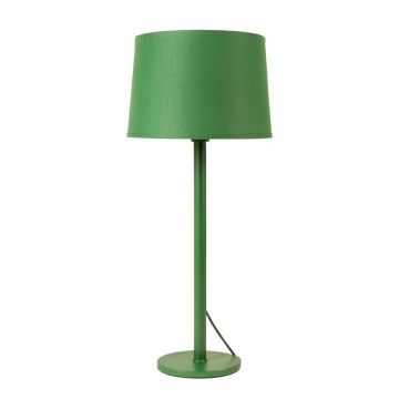 Juniper Crest Floor Lamp With A Plain Fabric Shade - Green
