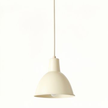 Stone Crest Pendant Light Suspended From One Plain Cable - Ivory (synthetic illustration; no displayed measurements)