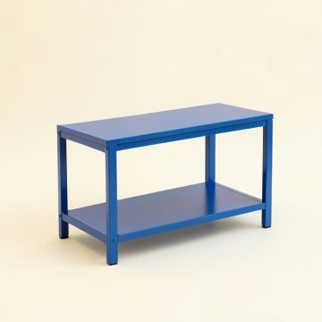 Laurel Branch Narrow Outdoor Storage Bench - Blue (synthetic illustration; no displayed measurements)