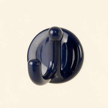 Flint Bend Wall-Mounted Robe Hook - Navy (synthetic illustration; no displayed measurements)
