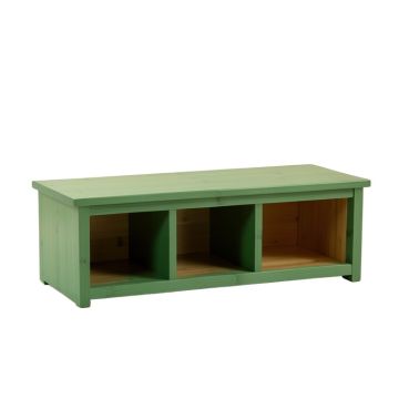 Meadow Crest Shoe Storage Bench - Green