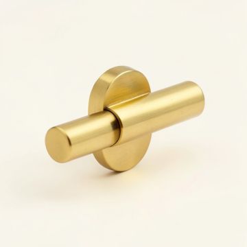 Solid Brass 3 1/2 '' Center To Center Bar Pull (synthetic illustration; no displayed measurements)