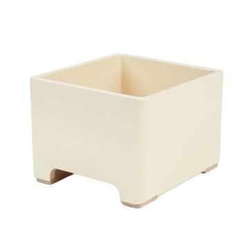 Reed Canyon Empty Raised Planter - Cream