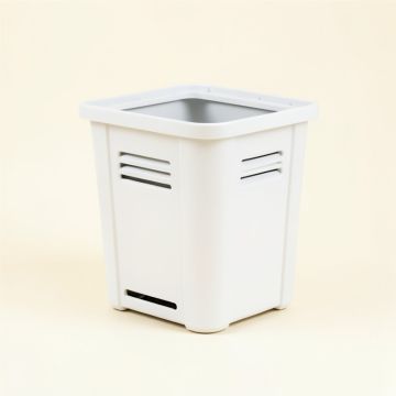 Vale Brook Closed Garden Compost Bin - White (synthetic illustration; no displayed measurements)