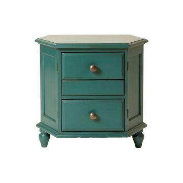Bayviewpark 1 - Drawer Nightstand In Antique Teal
