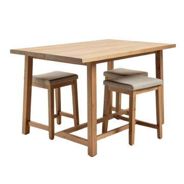 Jameel Counter Height Breakfast 3 Piece Pub Table Set