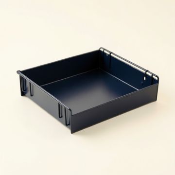 Ridge Brook Empty Under-Desk Cable Tray - Navy (synthetic illustration; no displayed measurements)