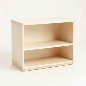 Dawn Bluff Low Bookcase - Ivory (synthetic illustration; no displayed measurements)