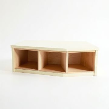 Spruce Bluff Shoe Storage Bench - Cream (synthetic illustration; no displayed measurements)