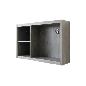 Reed Branch Wall-Mounted Entryway Organizer Shelf - Gray