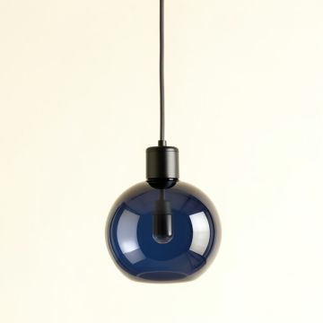 River Crossing Pendant Light Suspended From One Plain Cable - Navy (synthetic illustration; no displayed measurements)