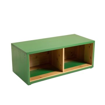 Rowan Brook Shoe Storage Bench - Green