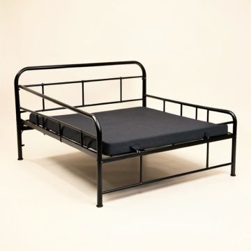 Billyjoe Metal And Upholstered Twin Daybed With Trundle (synthetic illustration; no displayed measurements)