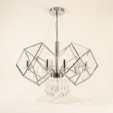 Eilis 6 - Light Statement Geometric Chandelier (synthetic illustration; no displayed measurements)