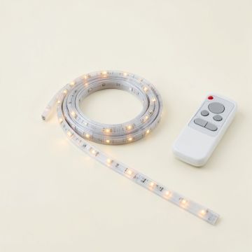 5M Rgb 3528 300 Led Smd Flexible Light Strip Lamp+44 Key Ir Remote Controller (synthetic illustration; no displayed measurements)