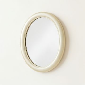 Harbor Crest Framed Wall Mirror - Ivory (synthetic illustration; no displayed measurements)