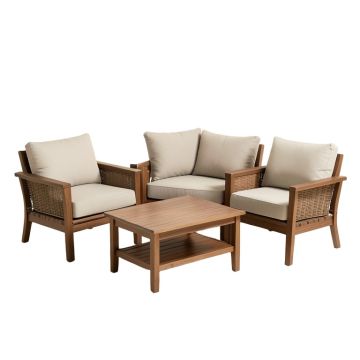 Mangum 3 Piece Conversation Set With Cushions