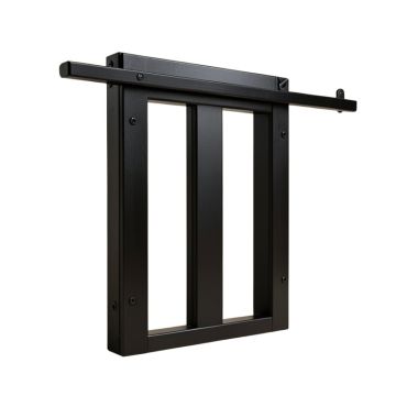 I Shape Heavy Duty Standard Single Track Barn Door Hardware Kit