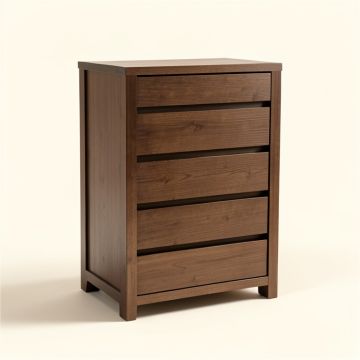 Port Morris Extra Wide Storage Tower 5 Drawer Dresser (synthetic illustration; no displayed measurements)